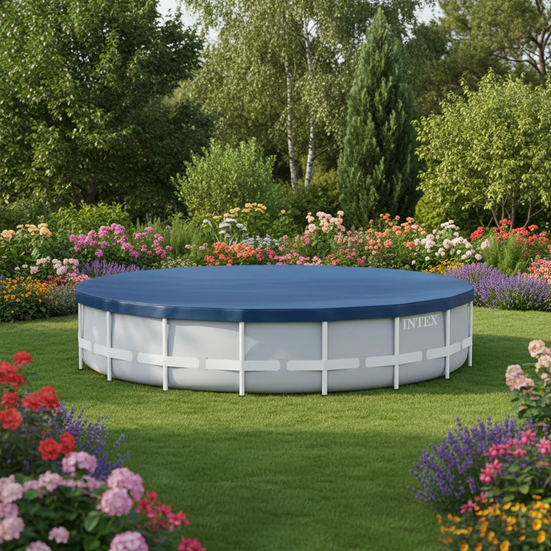 Piscine tubulaire Intex Prism Frame 610 × 132 cm – Grande piscine ronde 32695 L avec filtration puissante