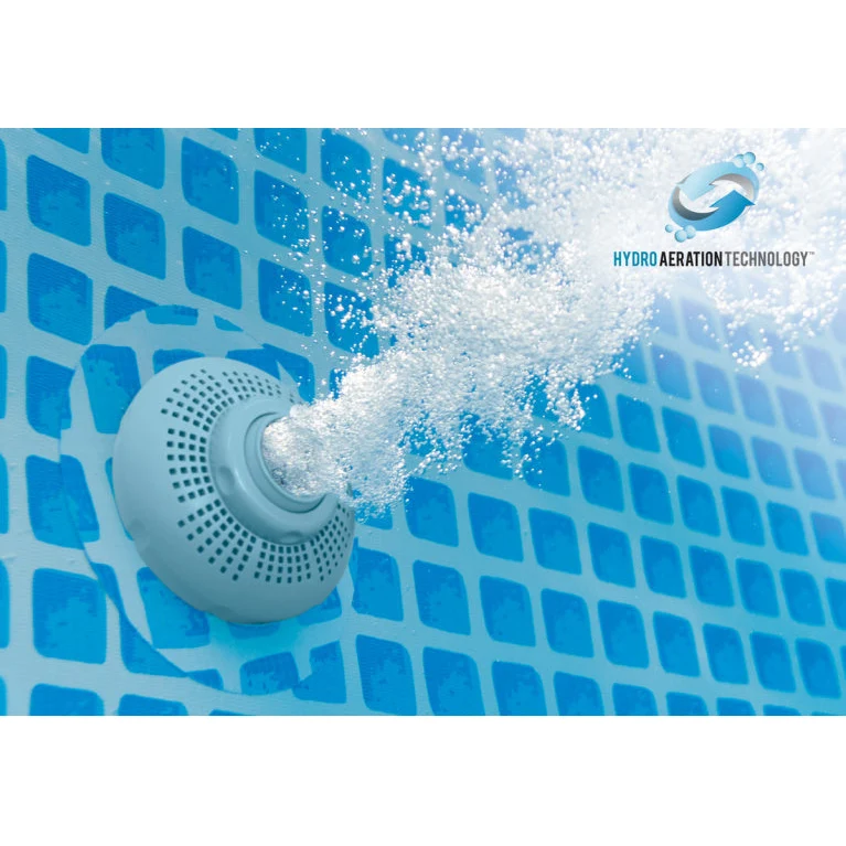 Piscine tubulaire Intex Prism Frame 610 × 132 cm – Grande piscine ronde 32695 L avec filtration puissante