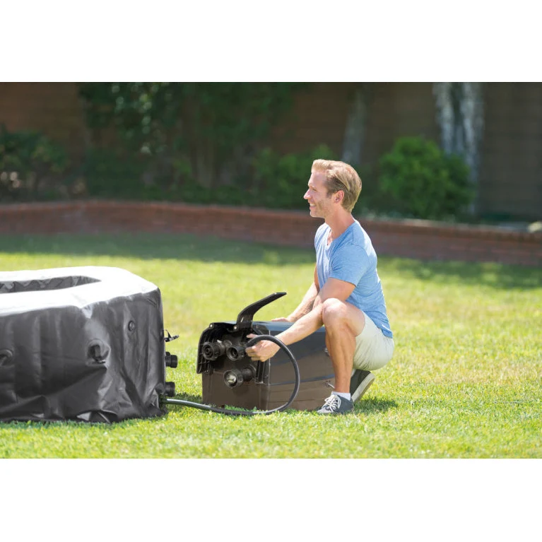 Spa gonflable Intex Deluxe 6 places – Octogonal 218 x 71 cm – 6 jets massants – Chauffage 2200 W & WiFi