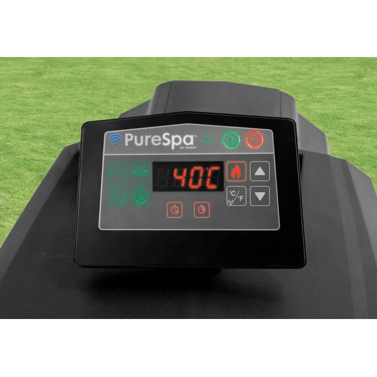 Spa gonflable Intex Deluxe 6 places – Octogonal 218 x 71 cm – 6 jets massants – Chauffage 2200 W & WiFi