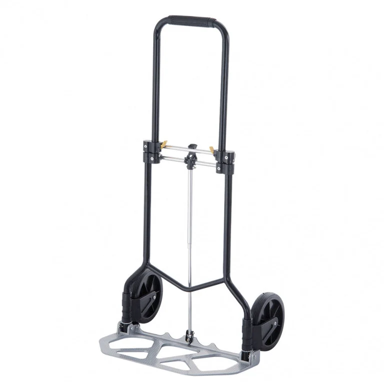Diable pliable 100kg – poignée téléscopique – léger, compact et robuste