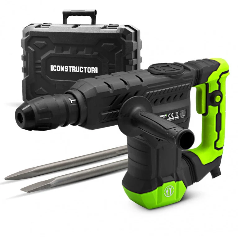 Marteau piqueur 1300W – 18J – mandrin SDS Max – coffret avec 2 burins