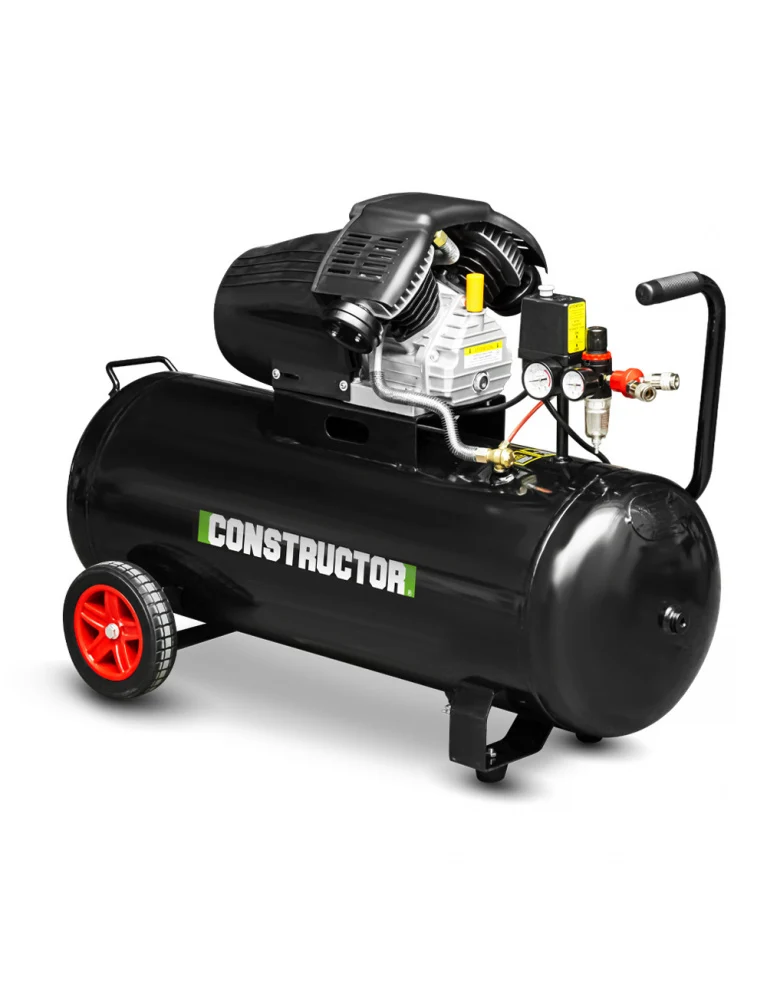 Compresseur à huile 100L – bicylindre, 3 HP, 8 bars, 250 L/min