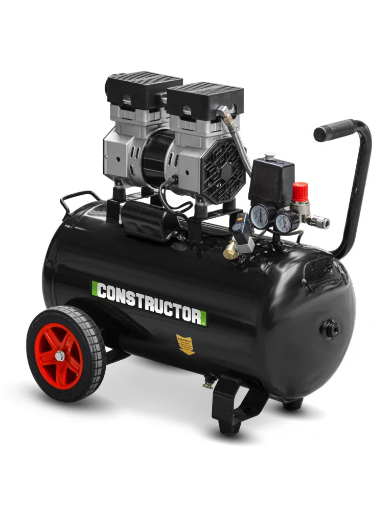 Compresseur 750W – silencieux 50L – 8 bars, sans huile, 68 dB
