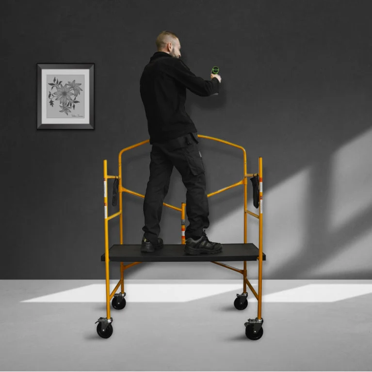 Échafaudage pliant en acier – 2 hauteurs 60/90 cm – 225 kg