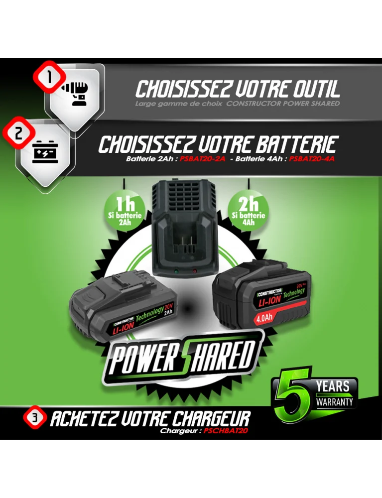 Outil multifonctions sans fil 20V – 3,2°, vitesse variable – accessoires inclus – sans batterie