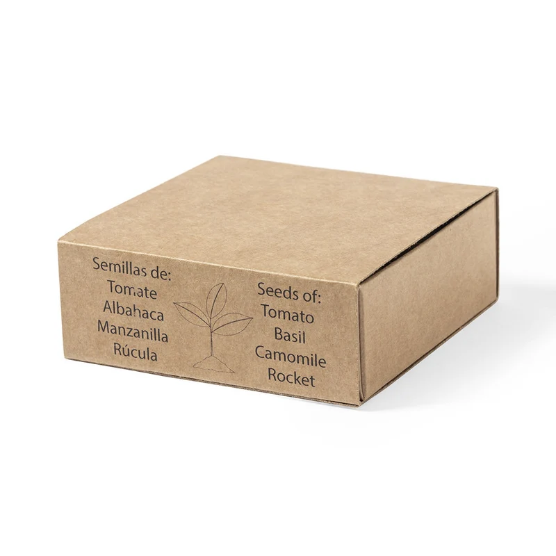 Kit de jardin avec graines avec emballage en carton recyclé TOMARUX
