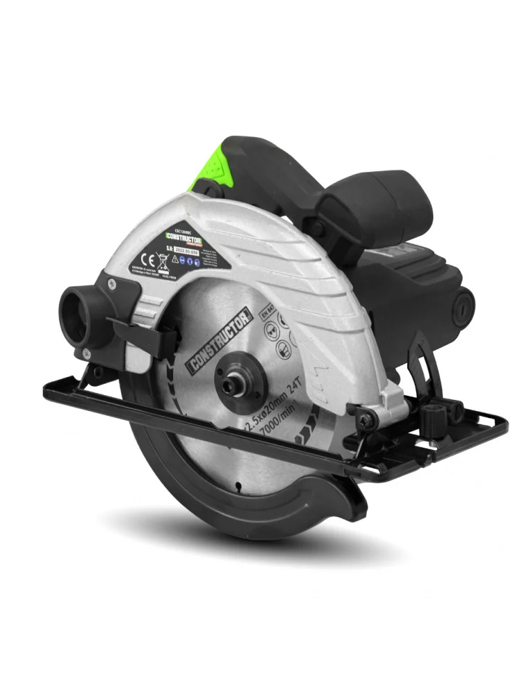 Scie circulaire 1200W – lame 185 mm – coupe 65 mm – puissante, précise et ergonomique