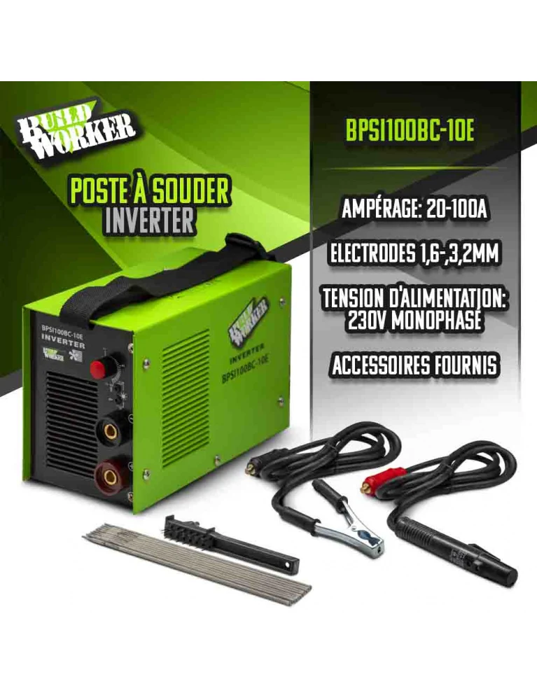 Poste à souder – masque de protection – 10 électrodes – Compact, léger et précis