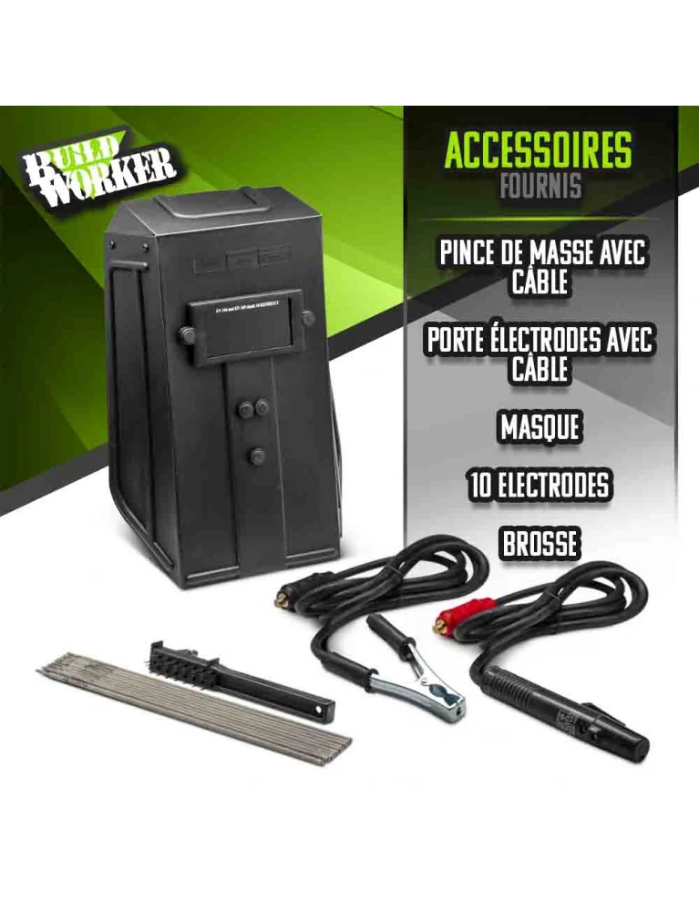 Poste à souder – masque de protection – 10 électrodes – Compact, léger et précis