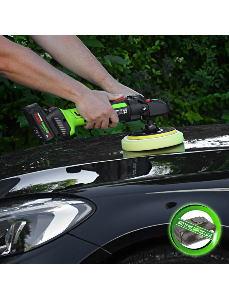 Polisseuse sans fil 20V – Moteur brushless – Vitesse variable – Démarrage progressif – Plateau 145 mm