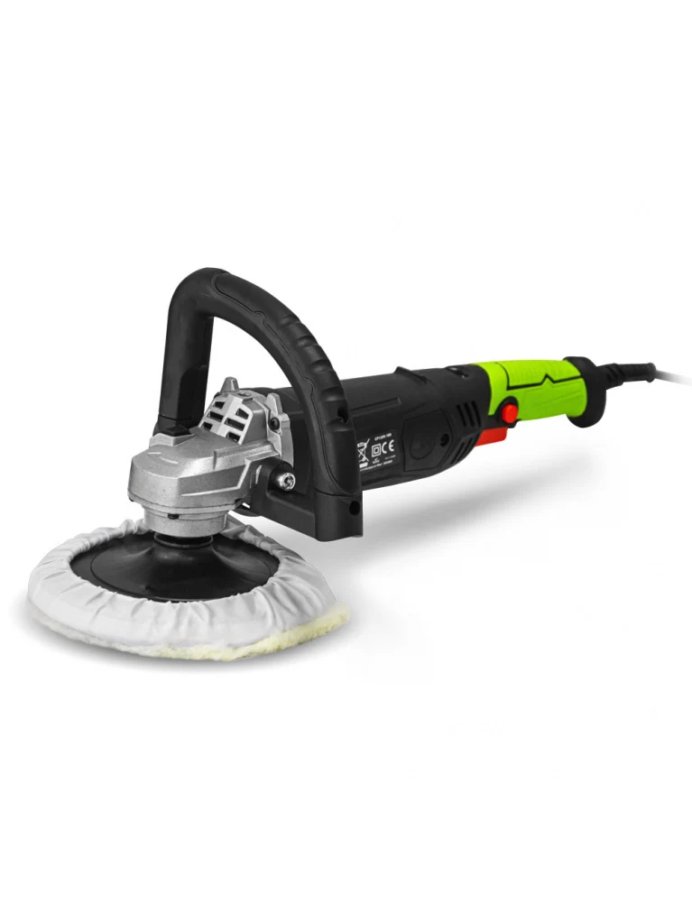 Polisseuse 1200W – Vitesse variable – Plateau 180 mm – Poignée softgrip – Filetage M14