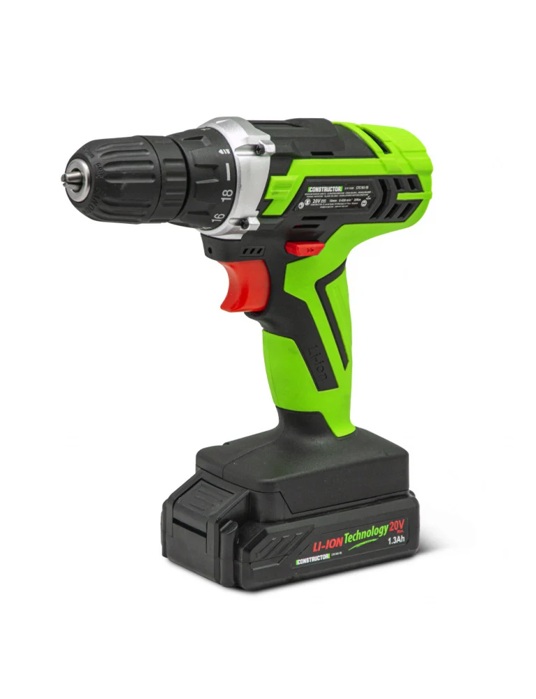 Perceuse visseuse 20V – Avec batterie lithium 1.3Ah – Mandrin 10 mm – Compacte et ergonomique