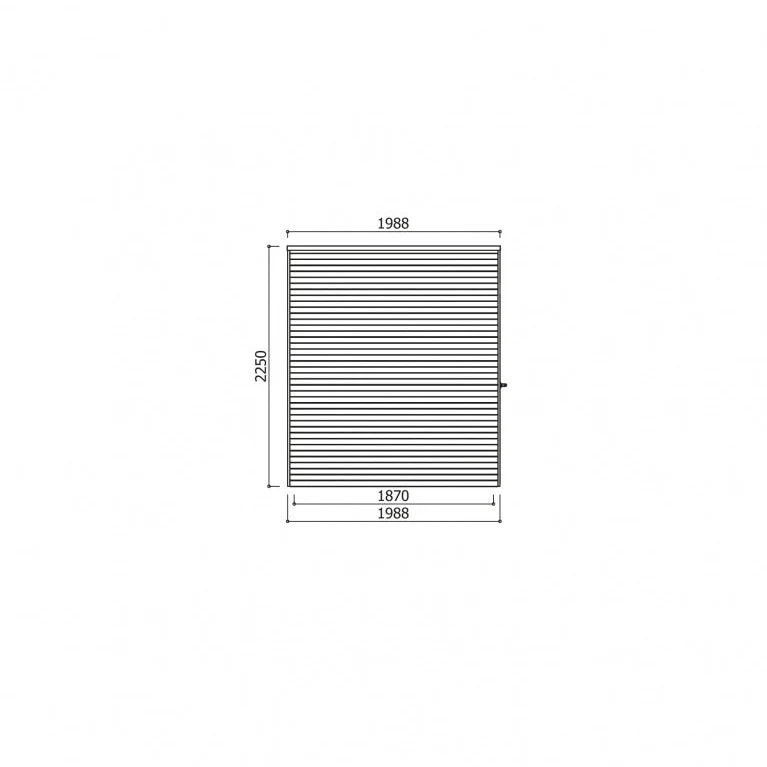 Abri de jardin Salerno - avec extension - traité - 2,988+ 2,92 x 1,98 m- sapin du Nord certifié- toiture plate - double-porte avec fenêtres