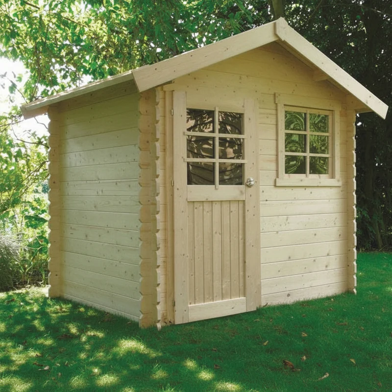 Abri de jardin Saran - 2,98 x 1,98 m - sapin du Nord certifié - porte simple et fenêtres
