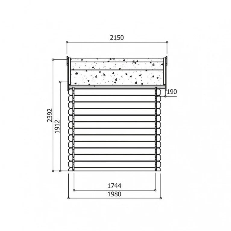 Abri de jardin Saran - 2,98 x 1,98 m - sapin du Nord certifié - porte simple et fenêtres