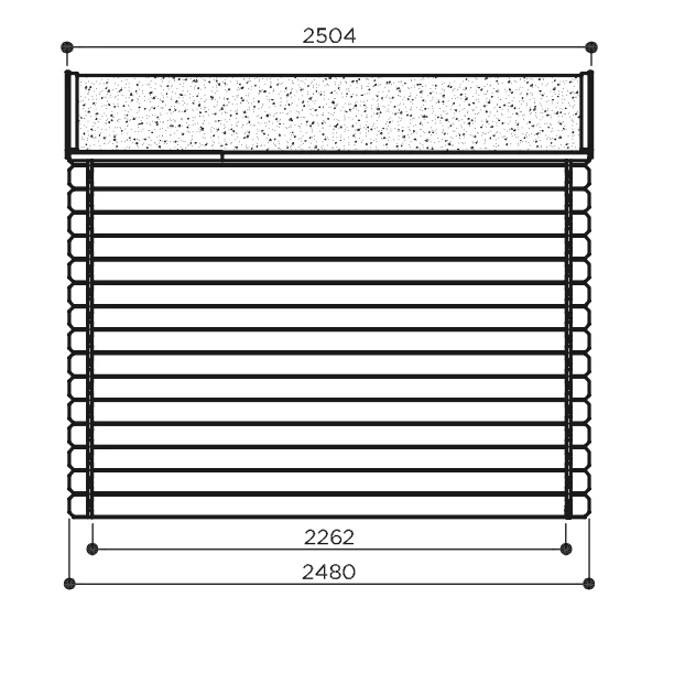 Abri de jardin Guillaume - 2,48 x 2,48 m - sapin du Nord certifié - double-porte avec fenêtres