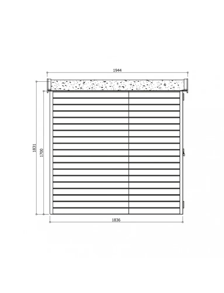 Abri de rangement Storage Traditional - traité - 0,9 x 1,83 m - sapin du Nord certifié - toiture double pente