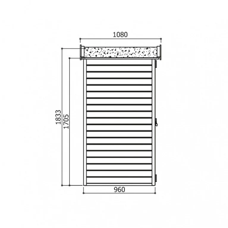 Abri de rangement Storage Traditional - traité - 0,9 x 0,96 m- sapin du Nord certifié - plancher inclus - toiture double pente