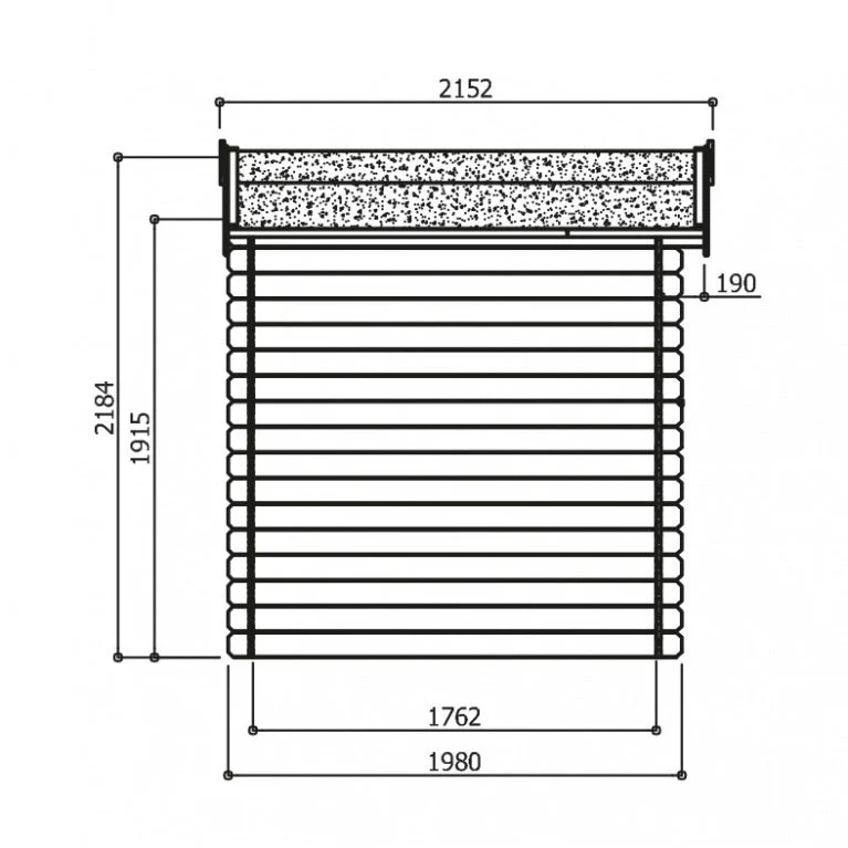 Abri de jardin Essen - 1,98 x 1,98 m - sapin du Nord certifié - porte simple avec fenêtre
