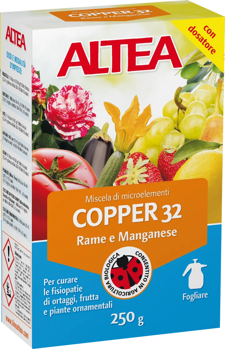 Concime COPPER 32 Rame Manganese 250g ALTEA