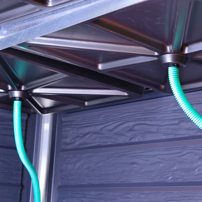 Mini serre de jardin Plant Inn Silver 1,16 x 1,16 x 1,48 m - aluminium - couvercles articulés