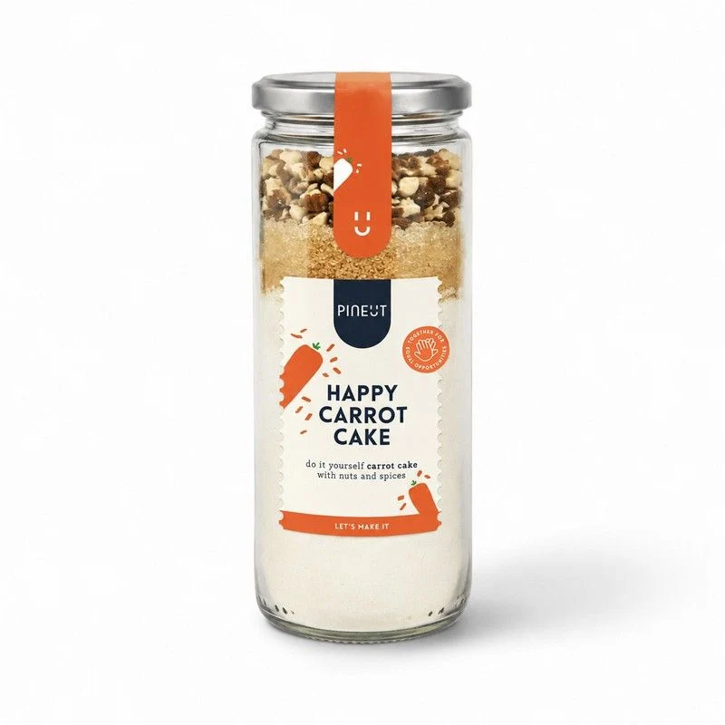 Preparato per Torta di Carote in Vasetto Happy Carrot Cake PINEUT
