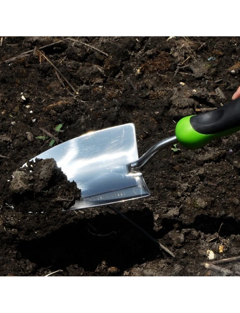 Set transplantoir et cultivateur -acier inoxydable - poignée souple