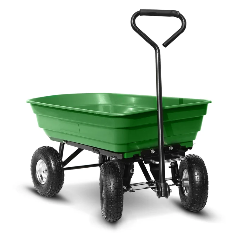 Chariot de jardin à benne basculante - 97 x 50.5 x 51 cm