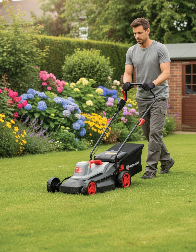 Tondeuse à gazon électrique 1500W - 37 cm - bac de 35 L
