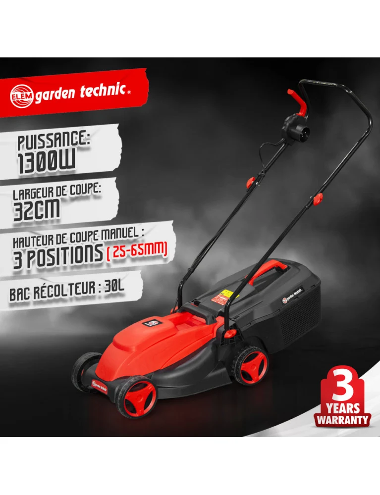 Pack tondeuse 1300 W / coupe-bordure 250 W
