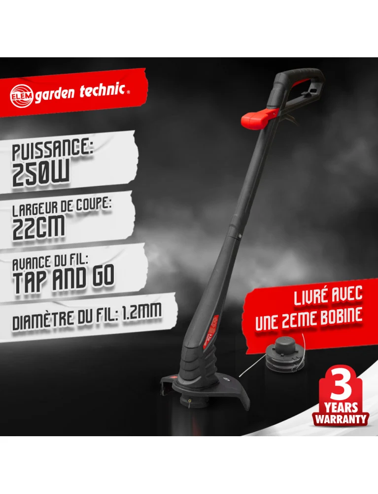 Pack tondeuse 1300 W / coupe-bordure 250 W