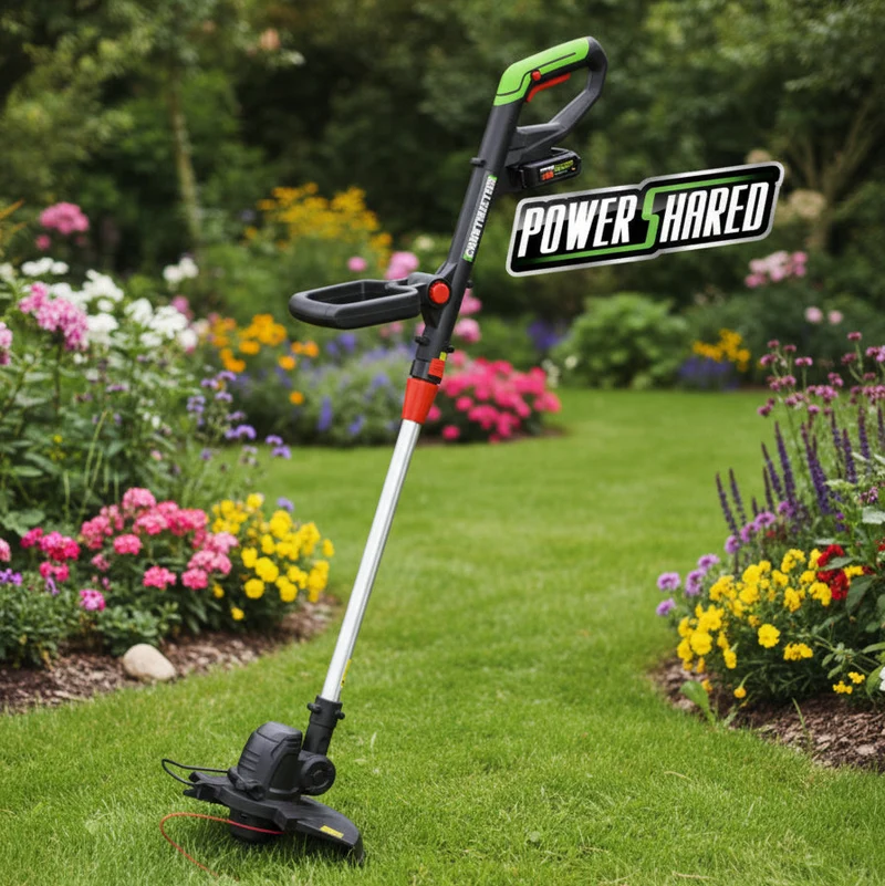 Coupe-bordure 20V max - coupe 25 cm - manche téléscopique- manche orientable - sans batterie