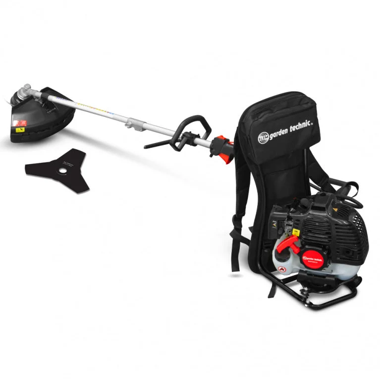 Débroussailleuse thermique dorsale 52 CM³ - 1 lame + 1 tête double-fil
