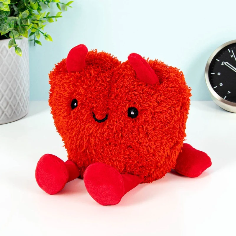 Cuscino Termico Riscaldabile a Cuore di Diavolo "Hot Heart"