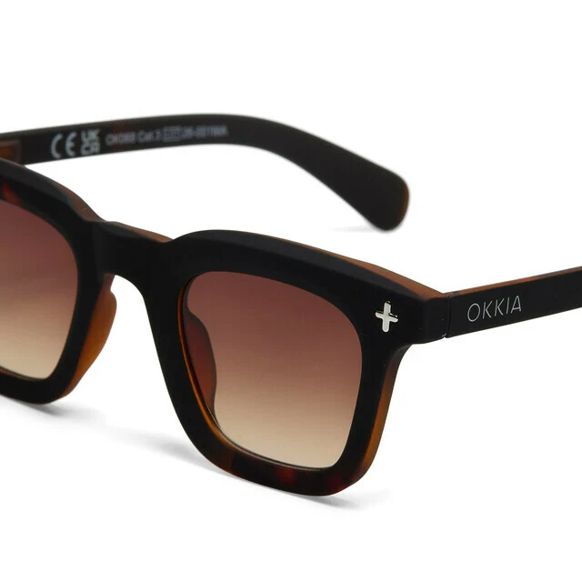 Occhiali da Sole Modello Firenze Havana Black Lenti Marroni OKKIA