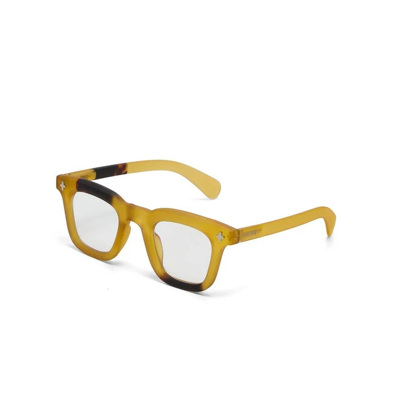 Occhiali da Lettura Modello Firenze +3.0 Giallo e Havana Filtro Luce Blu OKKIA