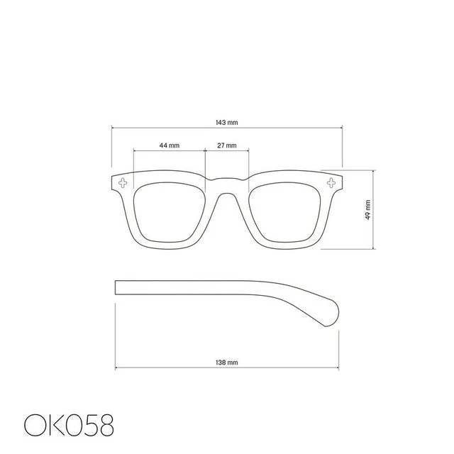 Occhiali da lettura unisex Modello Firenze +2.5 Avana OKKIA