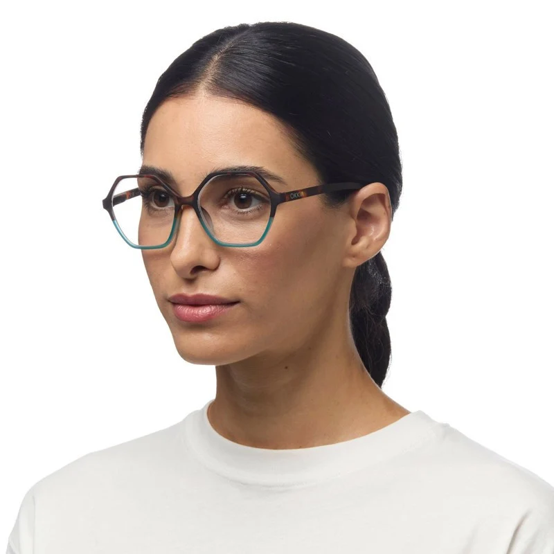 Occhiali da Lettura Modello Venezia +1.5 Avana e Blu OKKIA