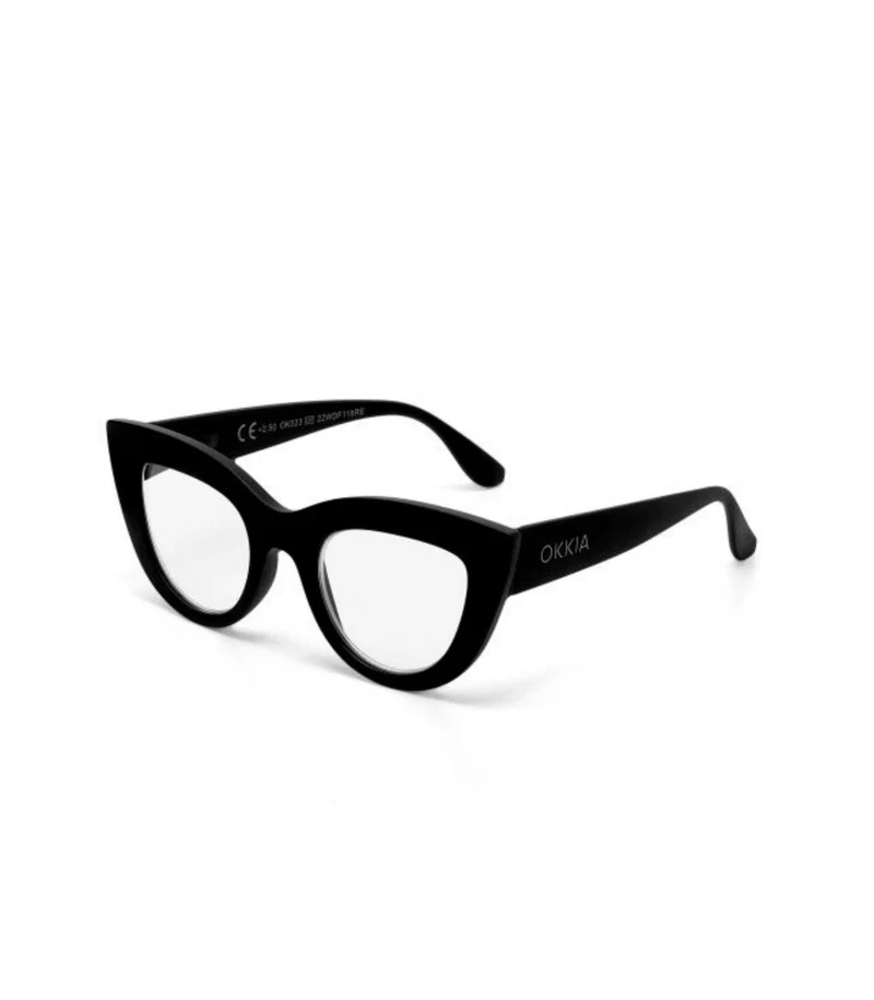 Occhiali da Lettura Modello Claudia +3.0 Nero OKKIA