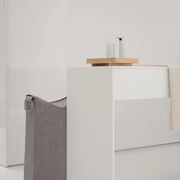 Cesto Portabiancheria Frisco 70x45x28 cm Taupe Blomus