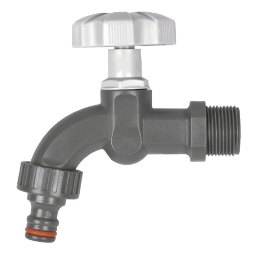 3/4" x 3/4" BSP Plastic Outdoor Garden Watering Tap Valve With Hose Connector