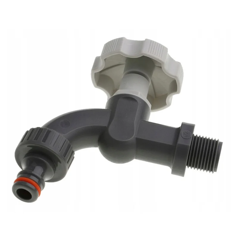 3/4" x 3/4" BSP Plastic Outdoor Garden Watering Tap Valve With Hose Connector
