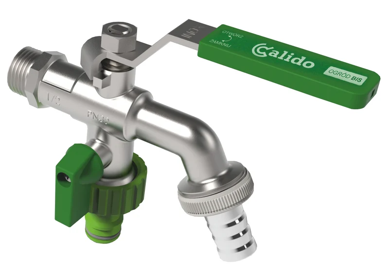1/2 Inch Double Outlet Garden Outdoor Tap Ball Valve Faucet