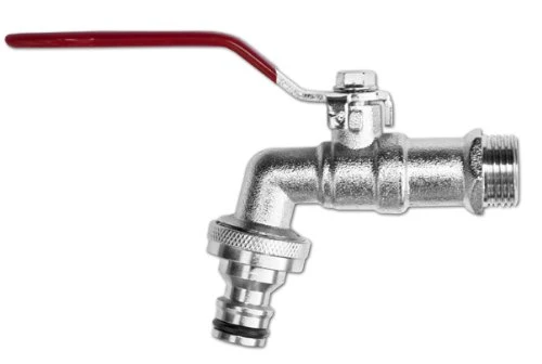 1/2 Inch Garden Hose Tap Ball Valve Quarter Turn With Metal Fittings Fits Hozelock