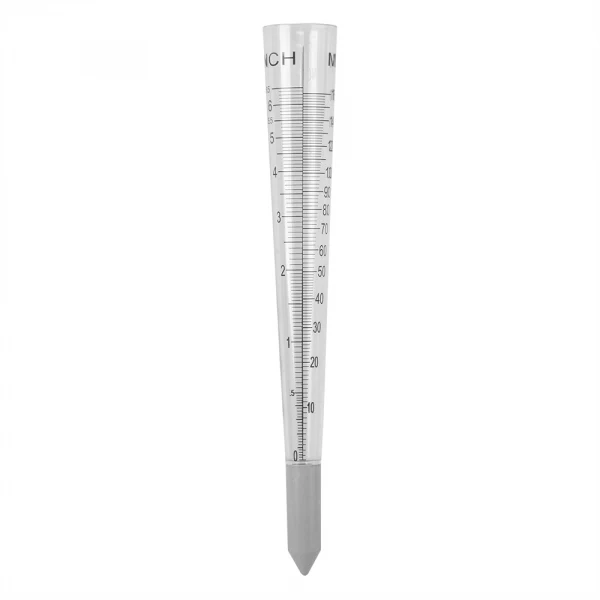 Rain Measuring Cup Plastic Gauge 160mm/m2 6,5inch/m2 Capacity Soil Wall Mounted