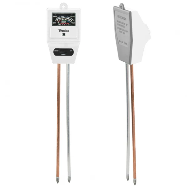 Square Traditional Analog 3-Funtions Meter Soil pH Acidity Insolation Moisture Check