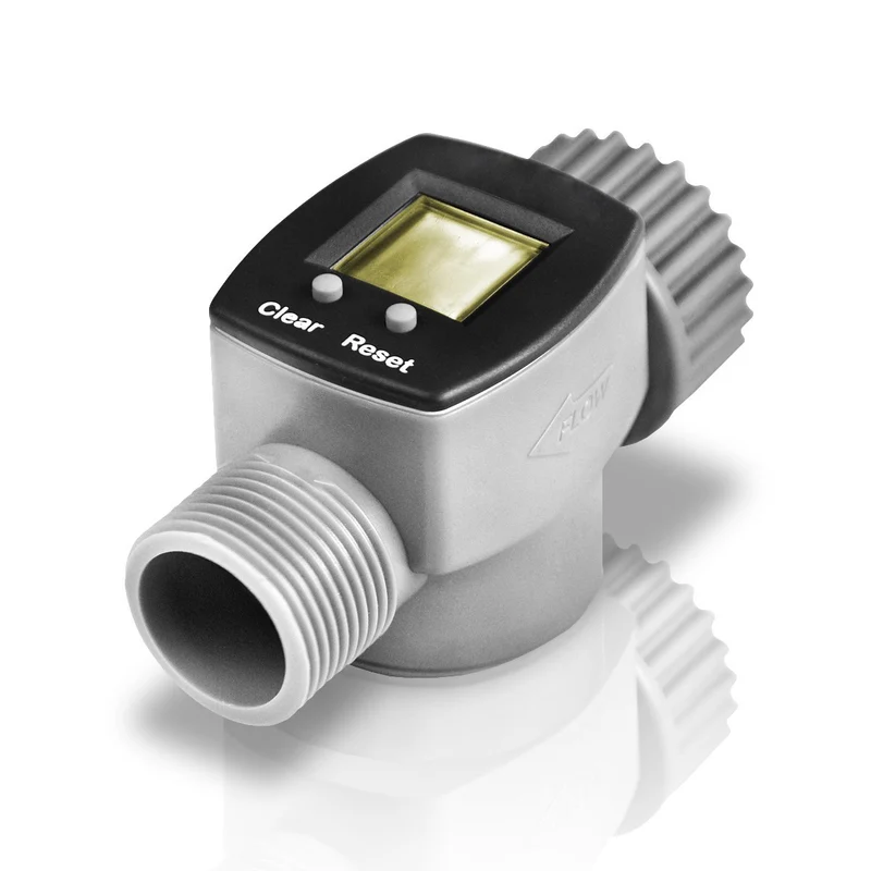 3/4 Inch Digital Electronic Water Smart Flow Meter For Garden Hose Watering