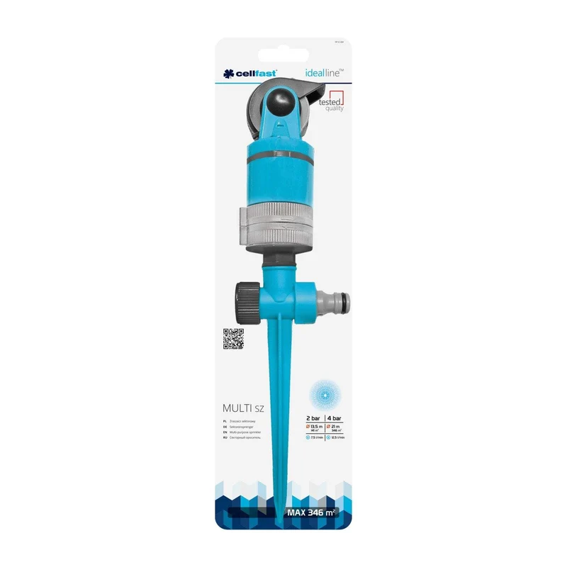 Static Garden Watering Lawn Rotating Sprinkler Hozelock Compatible Abs Plastic