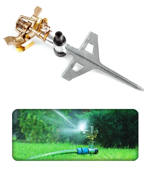 Professional Impulse Metal Spike Garden Sprinkler Hozelock Compatible Sprayer